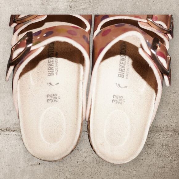 Birkenstock Kids Arizona Sandals Polka Dot Pink – Size 32 EU / US 1 – Germany - Picture 4 of 8